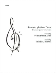 Summe, gloriose Deus SATB choral sheet music cover Thumbnail